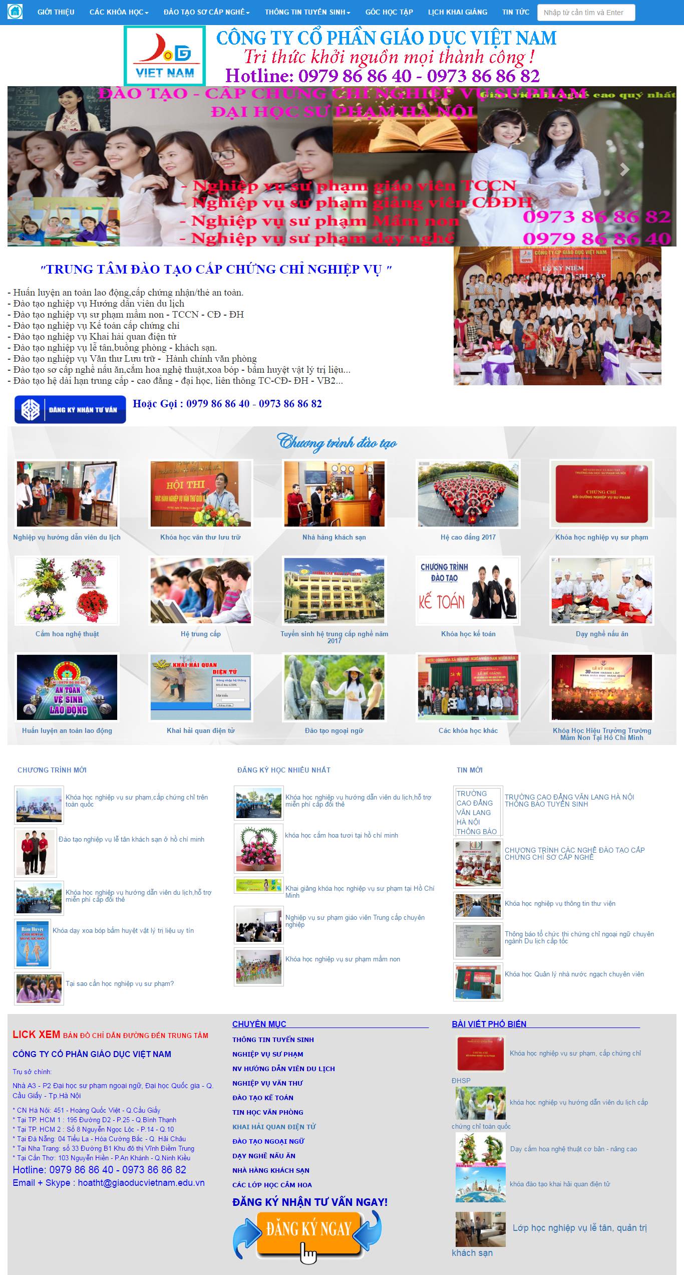 Thiết kế Web giáo dục trường học giaoducbamien.edu.vn